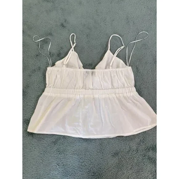 Cotton Candy LA White Crop Shirt Size US M - Picture 3 of 4